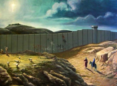 H Χριστουγεννιάτικη κάρτα του Banksy για την Παλαιστίνη