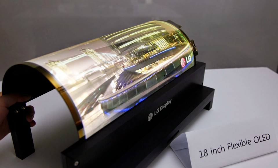 Flexible Rollable OLED lg tv