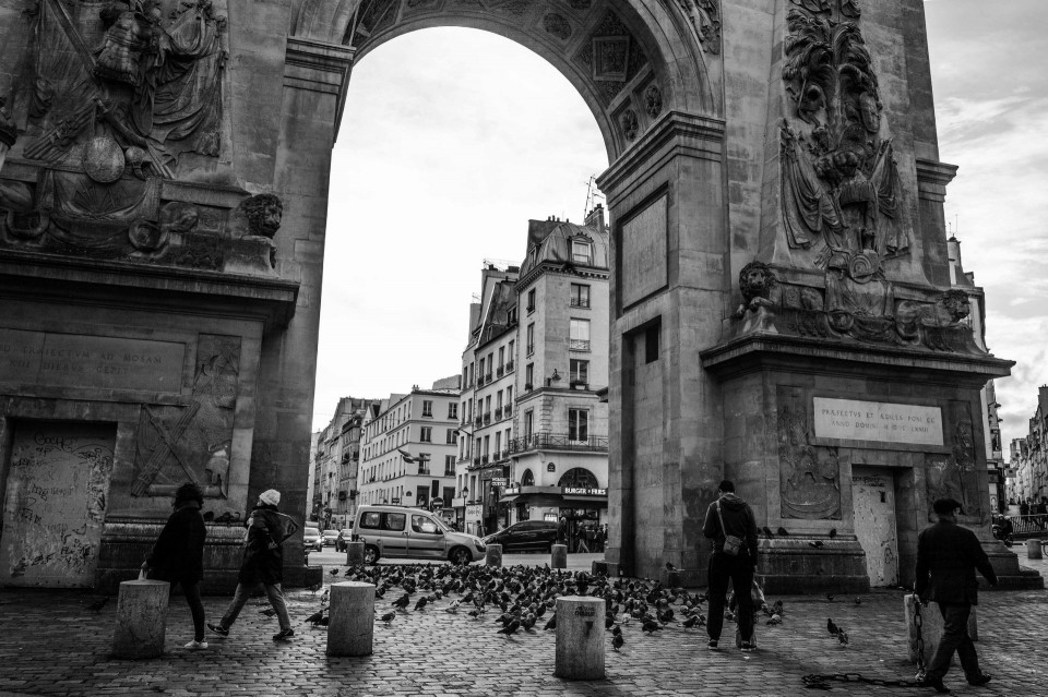 Η πύλη Σεν Ντενί. Παρίσι, Γαλλία, ιανουάριος 2016.