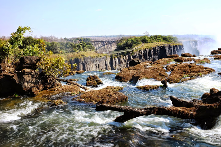 Καταρράκτες Victoria Falls, σύνορα Ζάμπιας και Ζιμπάμπουε 