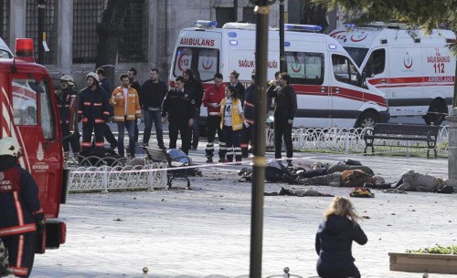 Κωνσταντινούπολη: 10 νεκροί και 15 τραυματίες από έκρηξη κοντά στην Αγιά Σοφιά