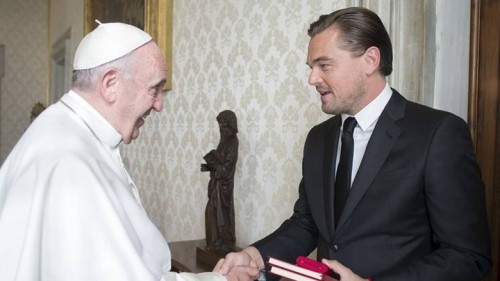 Συνάντηση του Ντι Κάπριο με τον Πάπα Φραγκίσκο