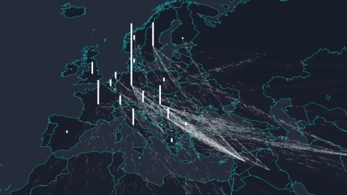 Ένα εκπληκτικό γράφημα που παρουσιάζει σε «πραγματικό χρόνο» τις προσφυγικές ροές προς την Ευρώπη