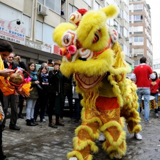 Φωτογραφίες από τον εορτασμό της Κινέζικης Πρωτοχρονιάς στη Θεσσαλονίκη
