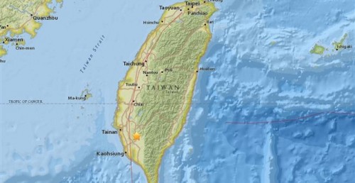 Ισχυρός σεισμός 6,4 Ρίχτερ στη νότια Ταϊβάν