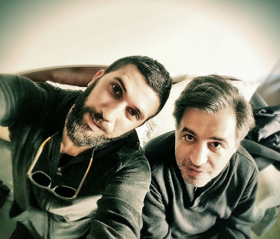 Ο Θέμης Καρποδίνης και ο Φώτης Θαλασσινός.