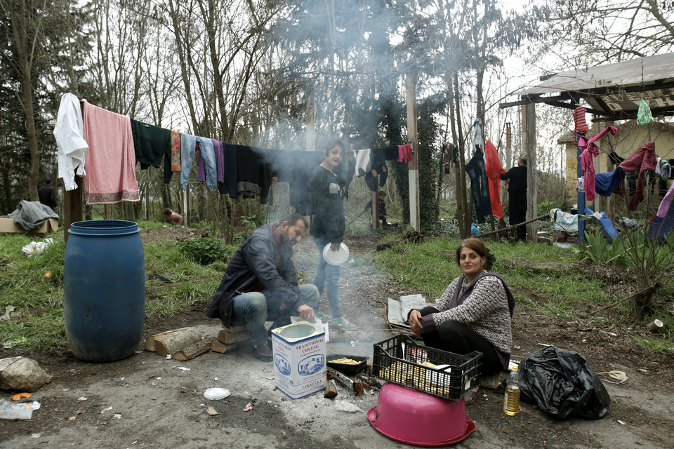 Οικογένεια στην Ειδομένη.