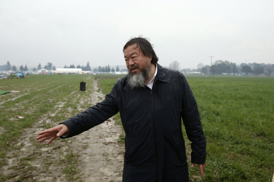 Ο Ai Wei Wei στην Ειδομένη.