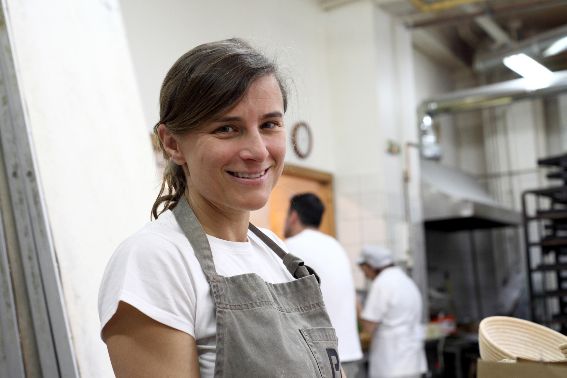Η Ελισσάβετ Κουλούρη, παρασκευάστρια ψωμιού με επιλεγμένες πρώτες ύλες, Αθήνα, Μάρτιος 2016