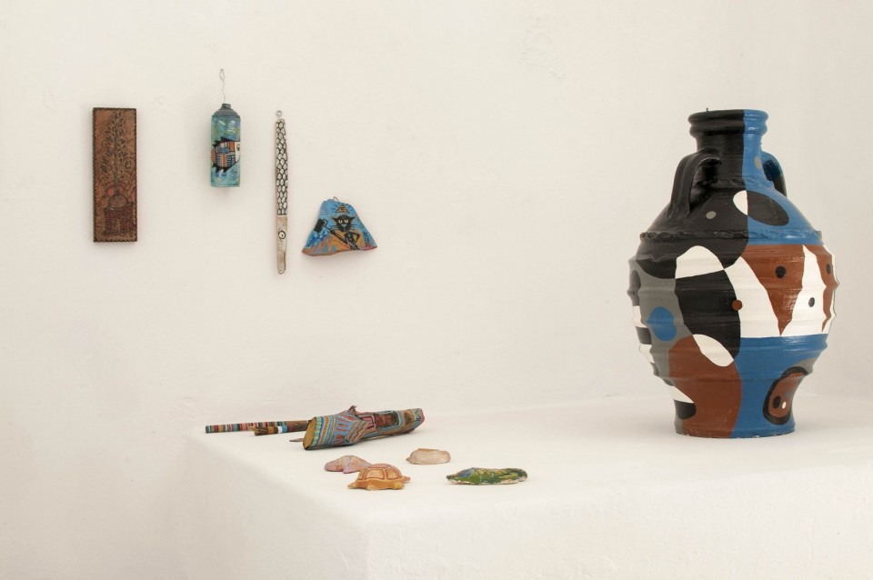 Έργα του Cacao Rocks στο gift shop του Block Art