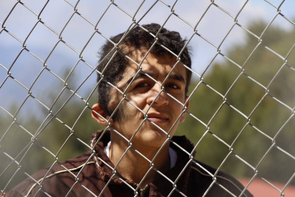 Μάρτιος 2016: Ο Ιμπραήμ έφυγε από τη Συρία με την ελπίδα να βρει την ιατρική φροντίδα που χρειάζεται. Πλέον κρατείται στο hotspot της Σάμου. © Mohammad Ghannam/MSF