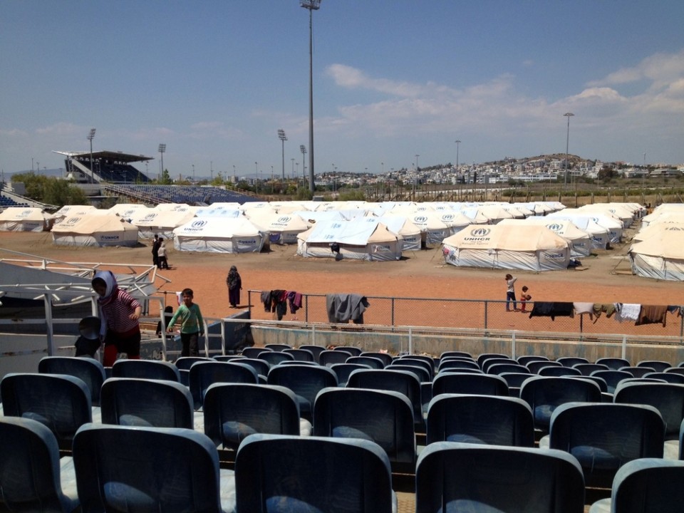 Μάιος 2016: Στο Ελληνικό φιλοξενούνται περισσότεροι από 3.500 πρόσφυγες, κυρίως από το Αφγανιστάν. © Laetitia Martin/MSF