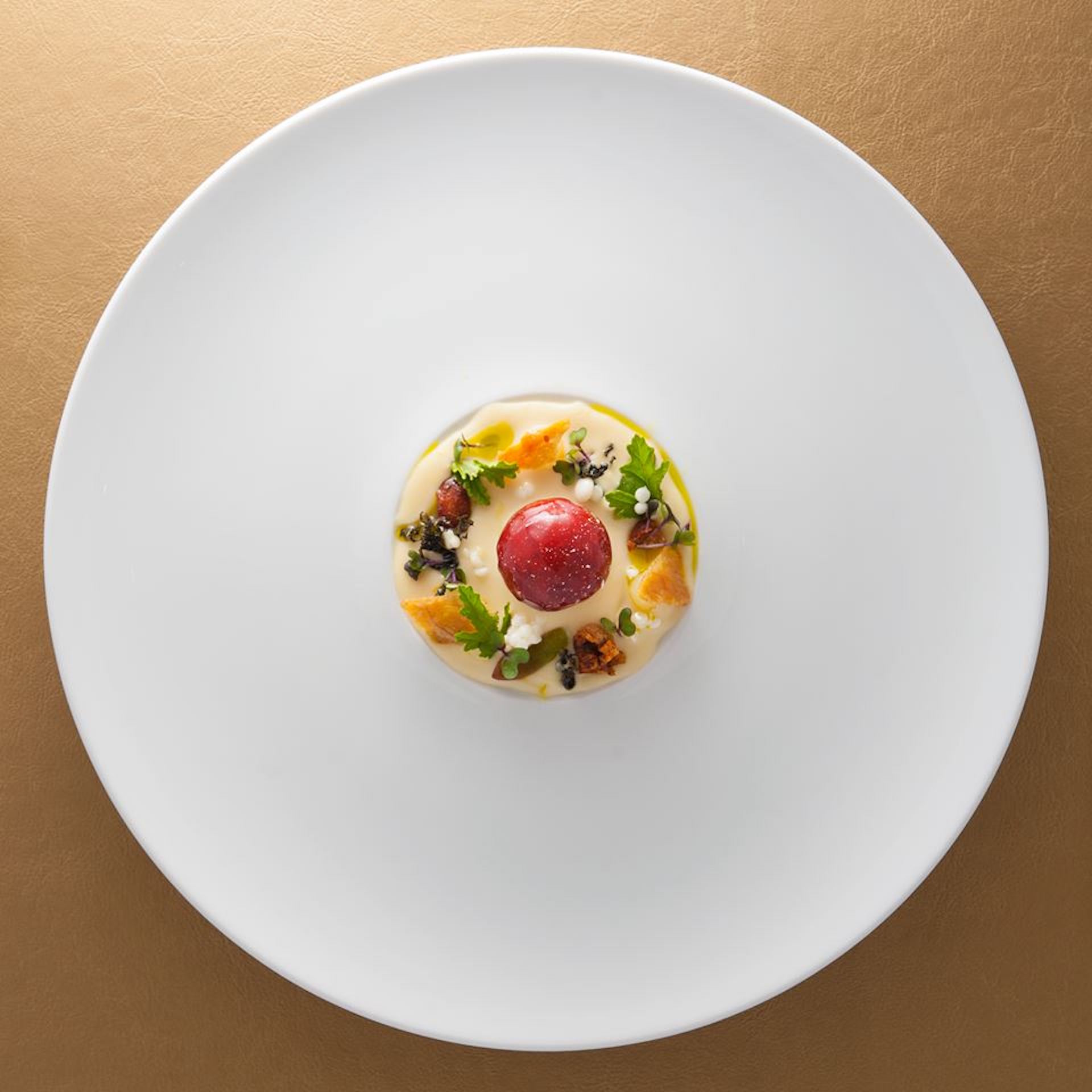 Πραλίνα κοτόπουλου με αχλάδι και εβέρνια