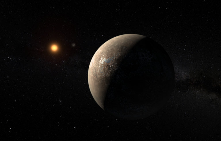 Τεχνητή απεικόνιση της Proxima b (Πηγή: European Southern Observatory)