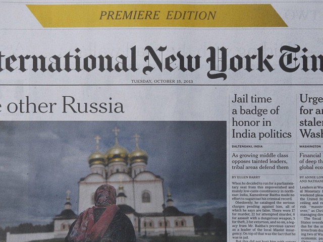 Η International New York Times, η πρώην IHT, εγκαταλείπει (εν μέρει) το Παρίσι