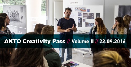 Creativity Pass από την AKTO: Volume II την Πέμπτη 22/09/2016