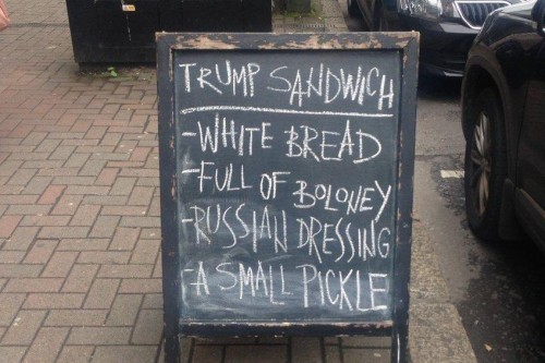 Ένα καφέ στο Μπέλφαστ άρχισε να φτιάχνει σάντουϊτς Ντόναλντ Τραμπ