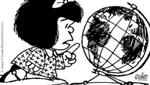 Στις 29 Σεπτεμβρίου 1964 δημοσιεύεται η πρώτη γελοιογραφία με τη Μαφάλντα