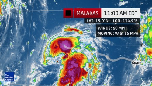 Τυφώνας με το όνομα Malakas απειλεί την Ιαπωνία