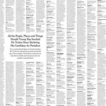 Tα άπαντα των προσβολών του Τραμπ τύπωσαν οι New York Times