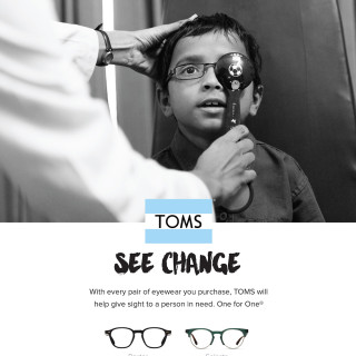 Αν αγοράσετε γυαλιά την Παγκόσμια Ημέρα Όρασης, η Toms βοηθάει άλλο ένα άτομο με προβλήματα όρασης