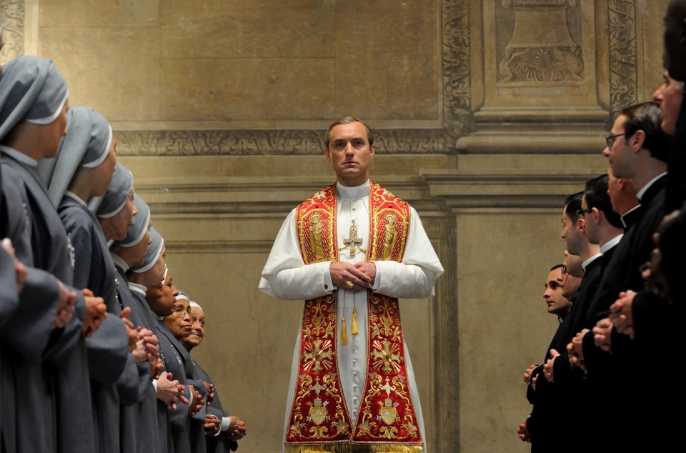 set of "The young Pope" by Paolo Sorrentino. 10/23/2015 sc.  108  ep. 1 In the picture Jude Law. Photo by Gianni Fiorito