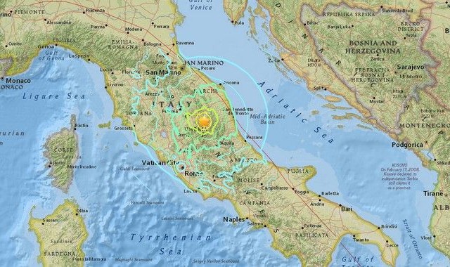 Ιταλία: Δεκάδες μετασεισμικές δονήσεις στην κεντρική χώρα