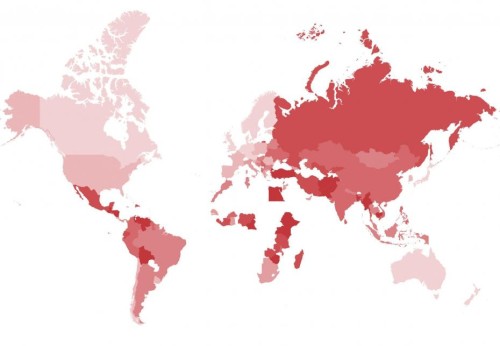 Αυτός είναι ο χάρτης με τις λιγότερο νόμιμες χώρες του κόσμου