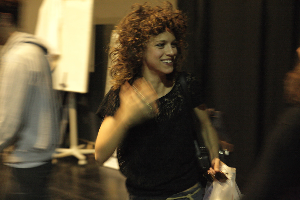 Director Yiannis Economidis talking to Panayiotis Menegos about the play he is directing, Stella Koimisou, at the National Theatre, Athens, Greece, September 2016 / Ο σκηνοθέτης Γιάννης Οικονομίδης μιλάει στον Παναγιώτη Μένεγο για το ανέβασμα της παράστασης Στέλλα Κοιμήσου στο Εθνικό Θέατρο, Αθήνα, Σεπτέμβριος 2016