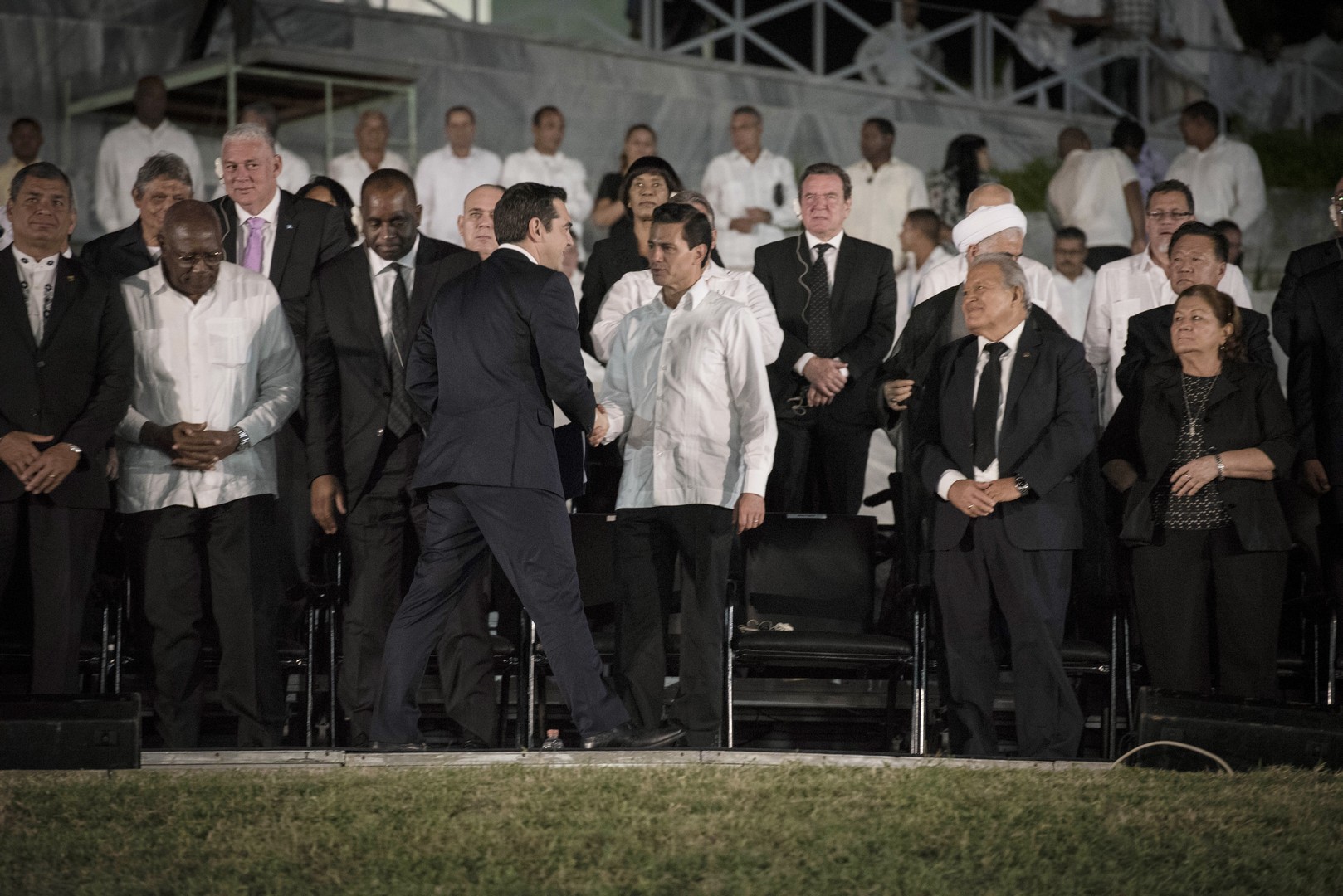 Greek Prime Minister Alexis Tsipras paid homage to late Cuban leader Fidel Castro at a mass ceremony held at Havana’s Revolution Square, on November 30, 2016  / Ο πρωθυπουργός Αλέξης Τσίπρας στις εκδηλώσεις αποχαιρετισμού του ηγέτη της Κούβας, Φιντέλ Κάστρο που πέθανε τα ξημερώματα του Σαββάτου σε ηλικία 90 ετών. Τετάρτη 30 Νοεμβρίου 2016