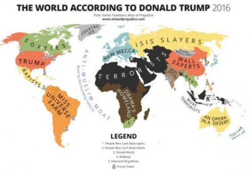 Ο παγκόσμιος χάρτης του Ντόναλντ Τράμπ