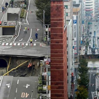 Μέσα σε 48 ώρες επισκευάστηκε η τρύπα των 15 μέτρων στην Ιαπωνία