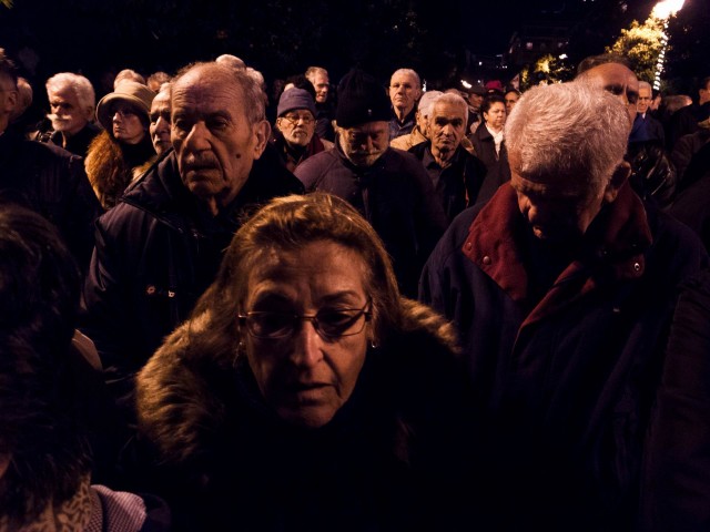 Φωτογραφίες από το σημερινό πανελλαδικό συλλαλητήριο συνταξιούχων