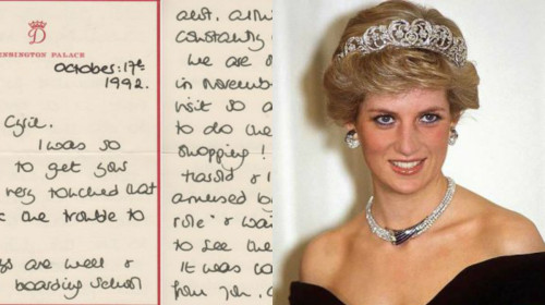 Tα χειρόγραφα της πριγκίπισσας Νταϊάνας πουλήθηκαν σε πολύ υψηλή τιμή