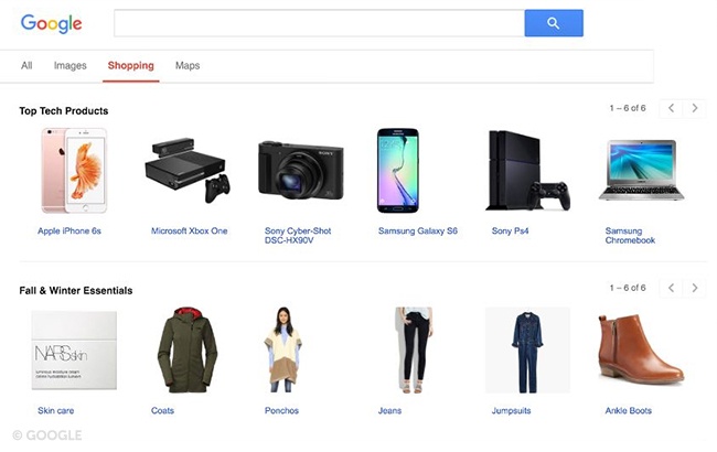 shopping google
