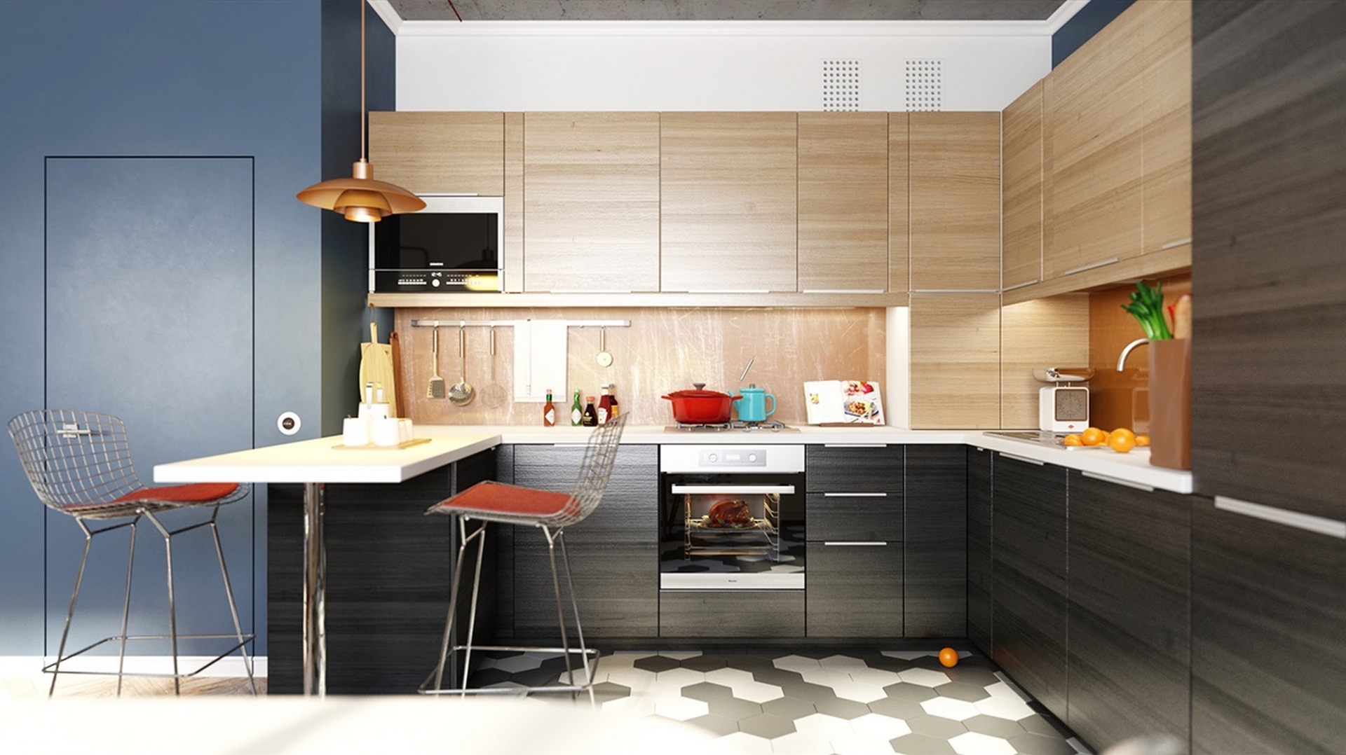 kitchen-bar-stainless-steel-bar-stools