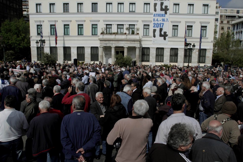 διαμαρτυρία συνταξιούχων