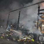 Θεσσαλονίκη: Νταλίκα τυλίχτηκε στις φλόγες