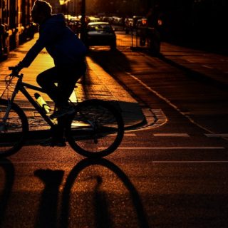 Ποδήλατο με ηλιοβασίλεμα