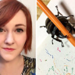 Αυτό το σκαθάρι ζωγραφίζει