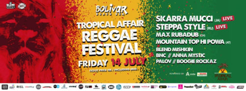 Tropical Affair Reggae Festival στο Bolivar αυτή την Παρασκευή