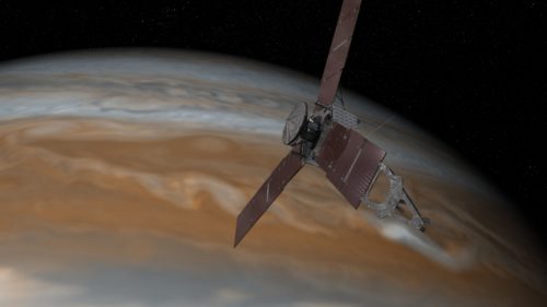 Αστρονομία: Για πρώτη φορά το Juno θα περάσει ακριβώς πάνω από την τεράστια «ερυθρά κηλίδα» του Δία