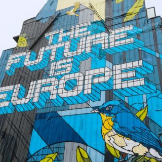 Η τοιχογραφία  «Το μέλλον είναι η Ευρώπη» του URBANA