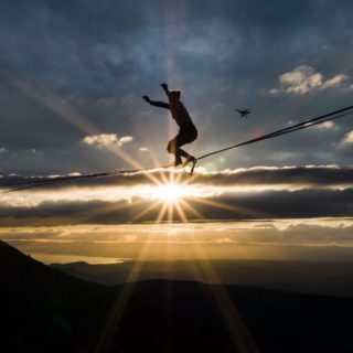 Η Βρετανίδα Sarah Rixham στο Highline Extreme