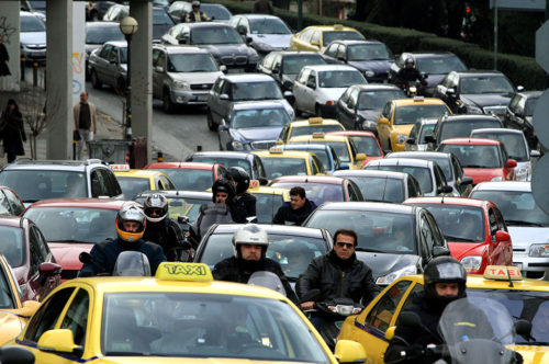 Κυκλοφοριακά προβλήματα στο κέντρο της Αθήνας λόγω Μέρκελ