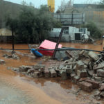 Εικόνες από τις καταστροφές στη Μάνδρα Αττικής