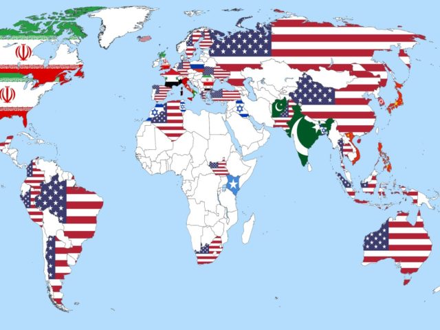 Ο παγκόσμιος χάρτης σύμφωνα με το ποιο μέρος του κόσμου θεωρεί κάθε χώρα ως το πιο επικίνδυνο