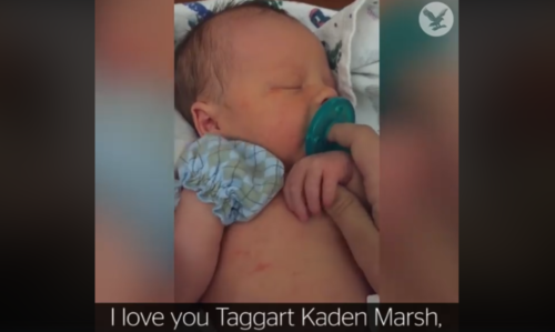 Νεαρή μητέρα καταγράφει ένα συγκλονιστικό βίντεο λίγο πριν δώσει για υιοθεσία τον νεογέννητο γιο της [ΒΙΝΤΕΟ]