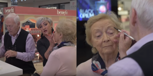 84χρονος κάνει μαθήματα μακιγιάζ για να βοηθά την τυφλή γυναίκα του