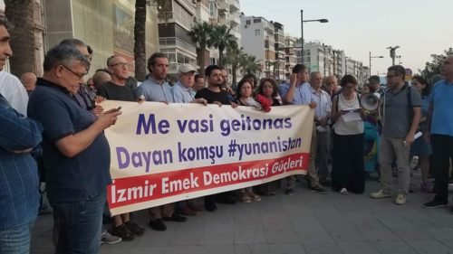 Εκδήλωση συμπαράστασης Τούρκων της Σμύρνης για τους πληγέντες των πυρκαγιών